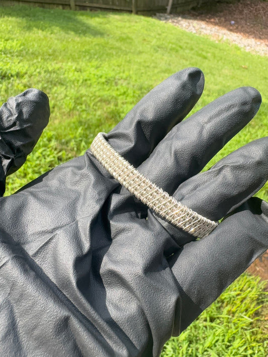 Polished Full Silver Cuff