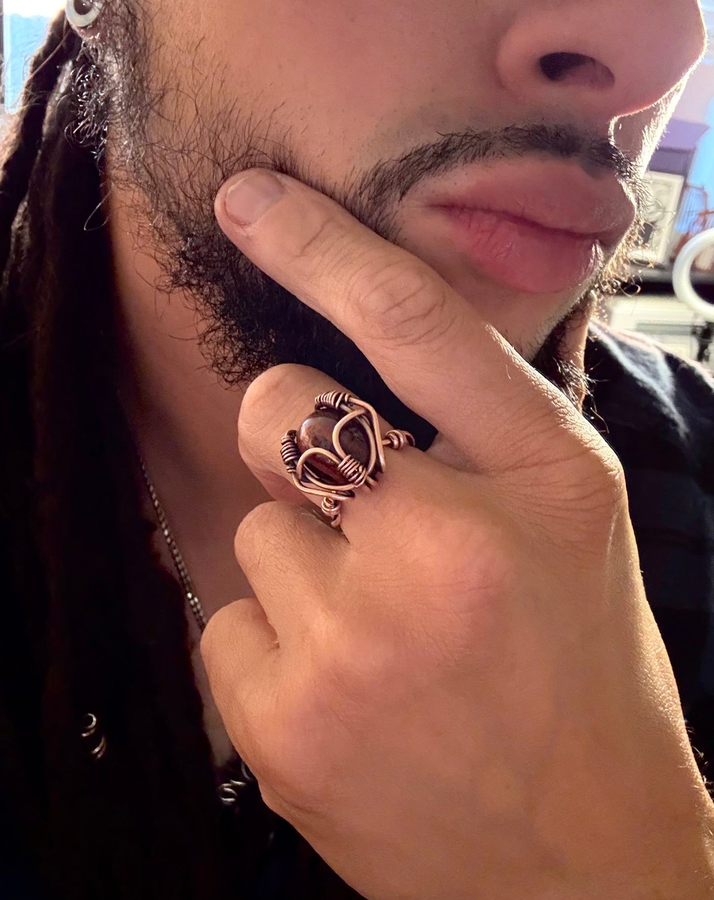 Tigers Eye “Beetle” Ring