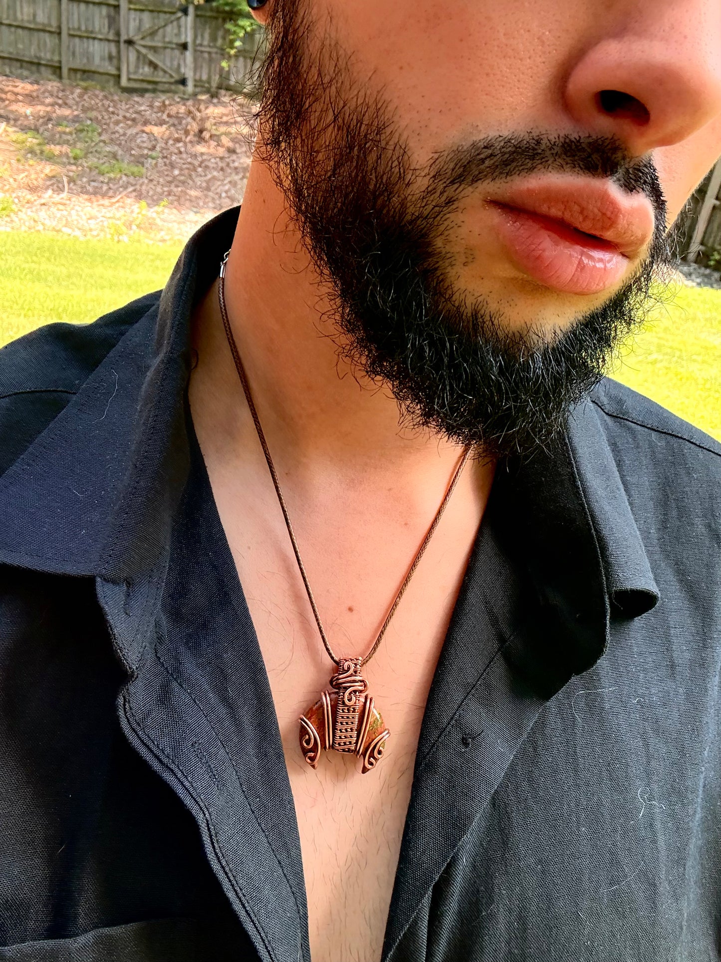 Bloodstone Moon Pendant