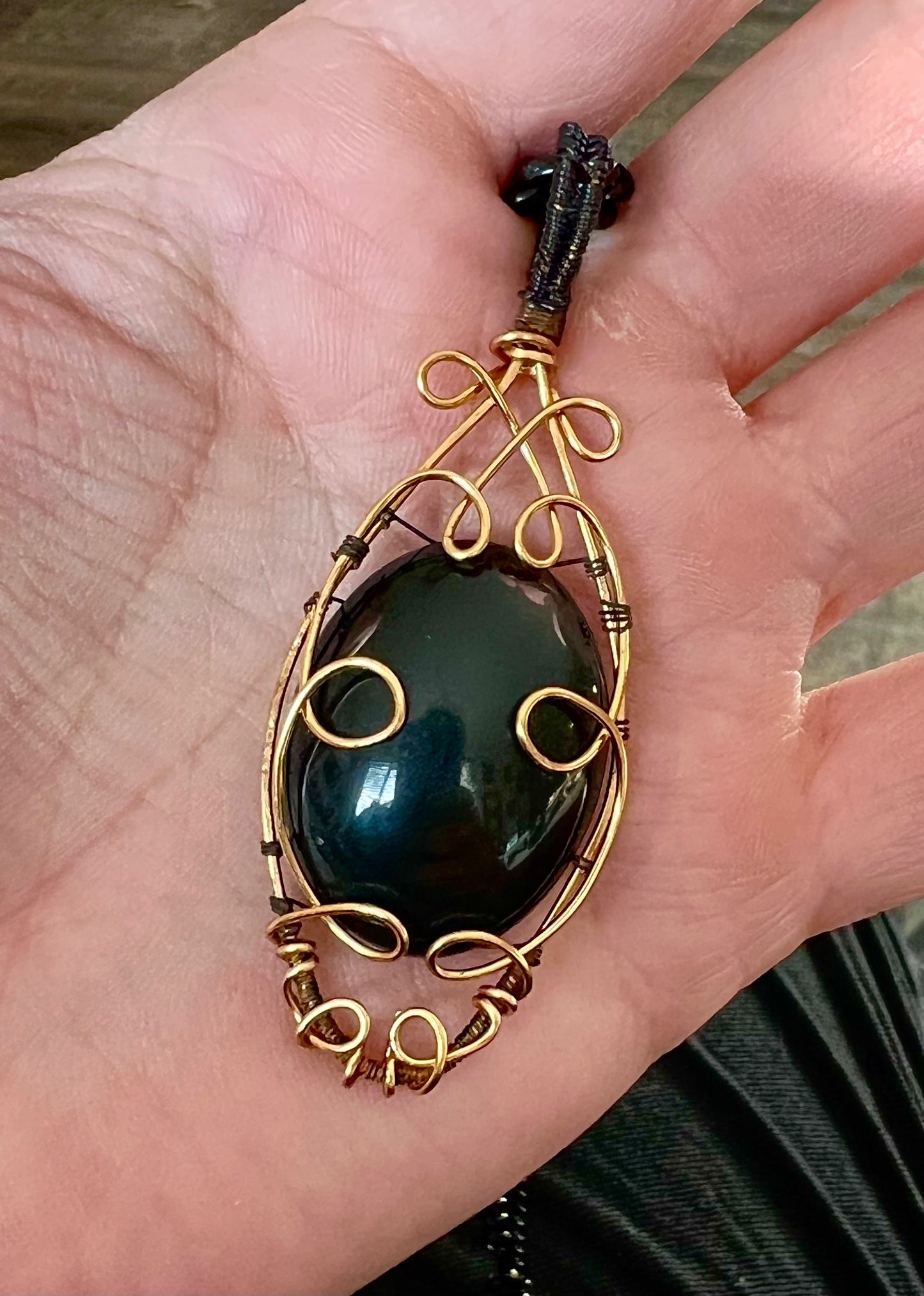 Rainbow Obsidian Pendant