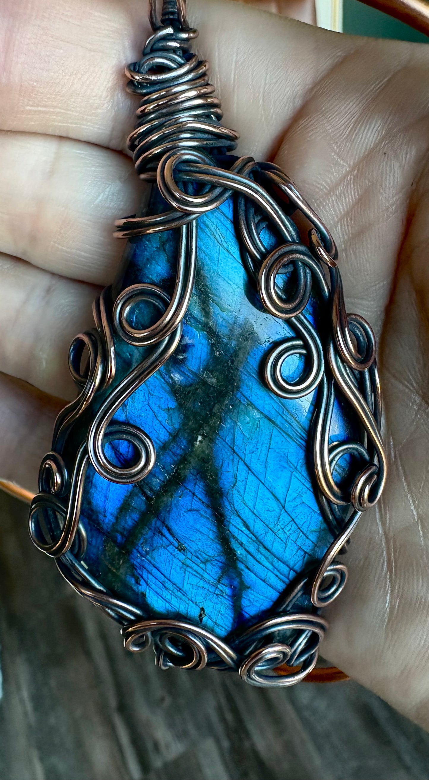 Amon, Labradorite Pendant and Vine