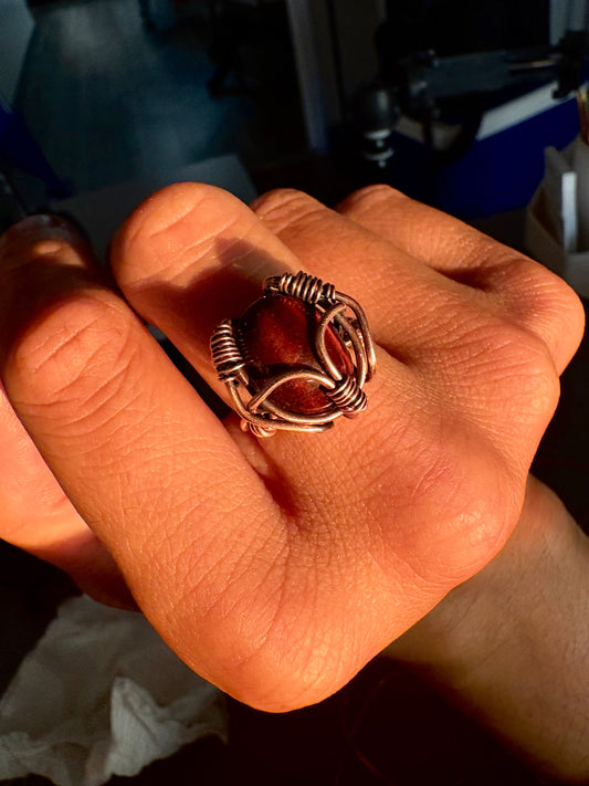 Tigers Eye “Beetle” Ring