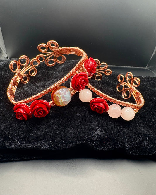 Rose cuffs Set