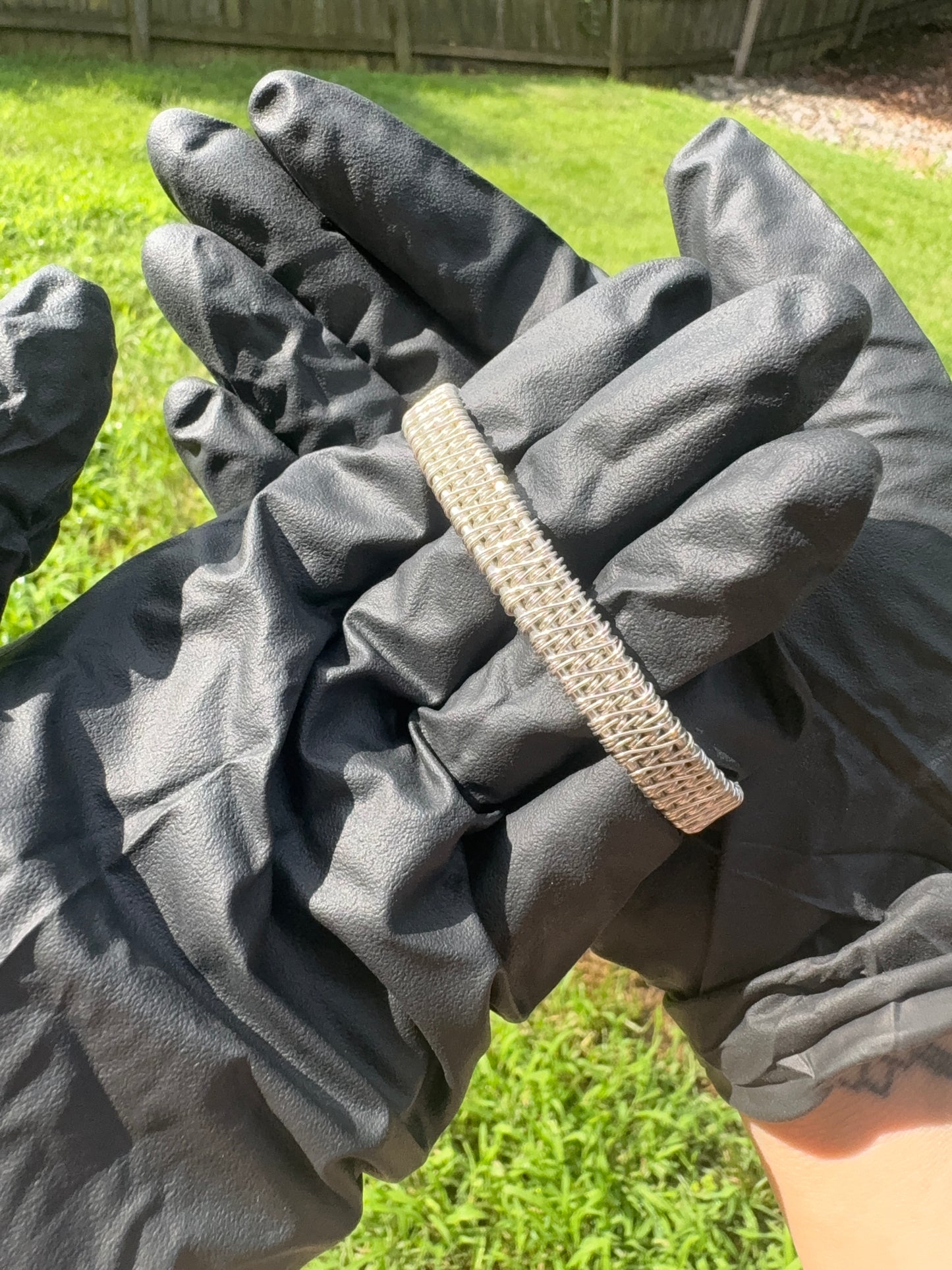 Polished Full Silver Cuff