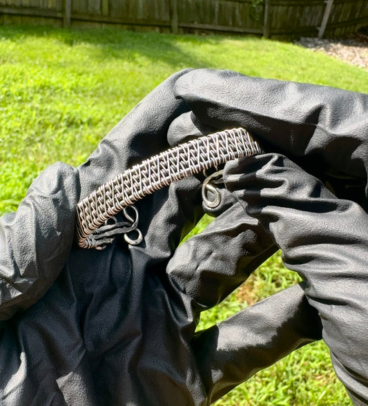 Aged Full Silver Cuff