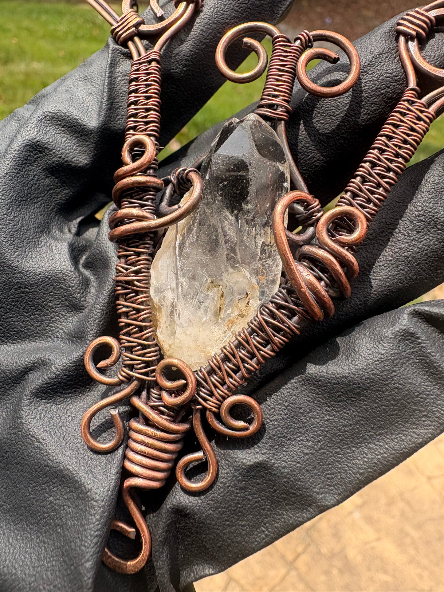 Rappahannock River Quartz Pendant