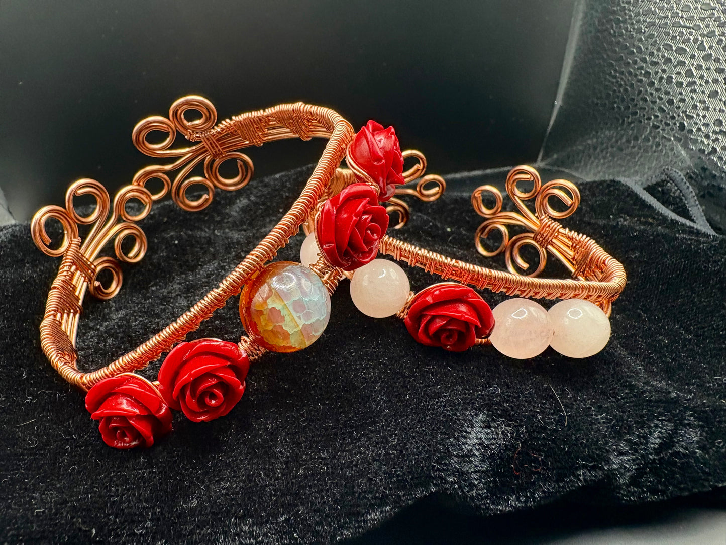 Rose cuffs Set