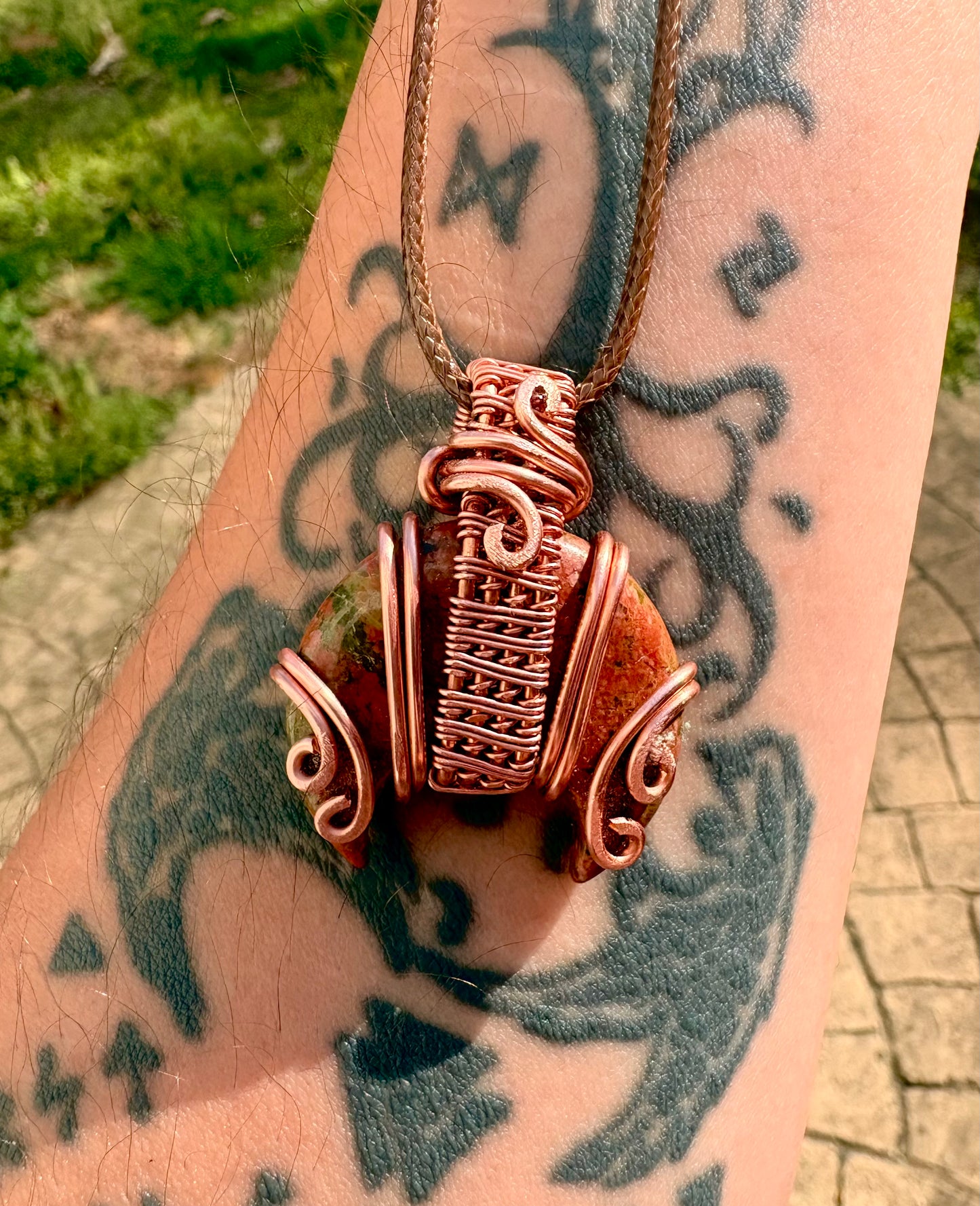 Bloodstone Moon Pendant