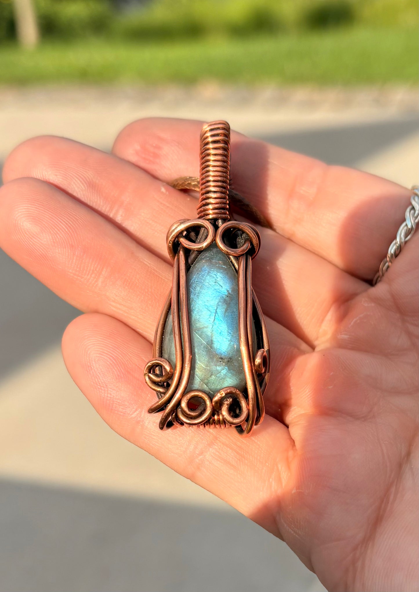 Shiny Blue Pendant