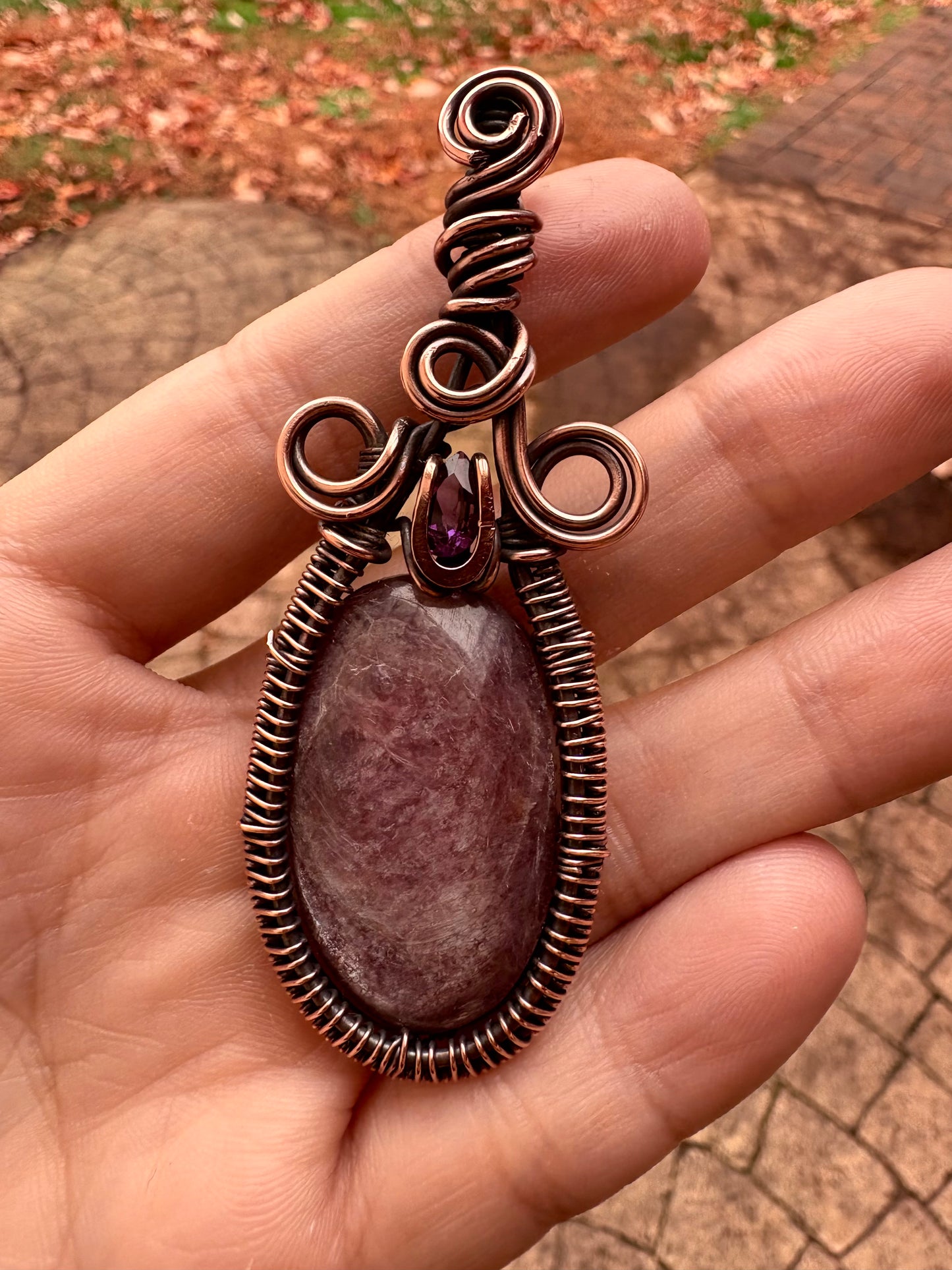 Lepidolite Pendant