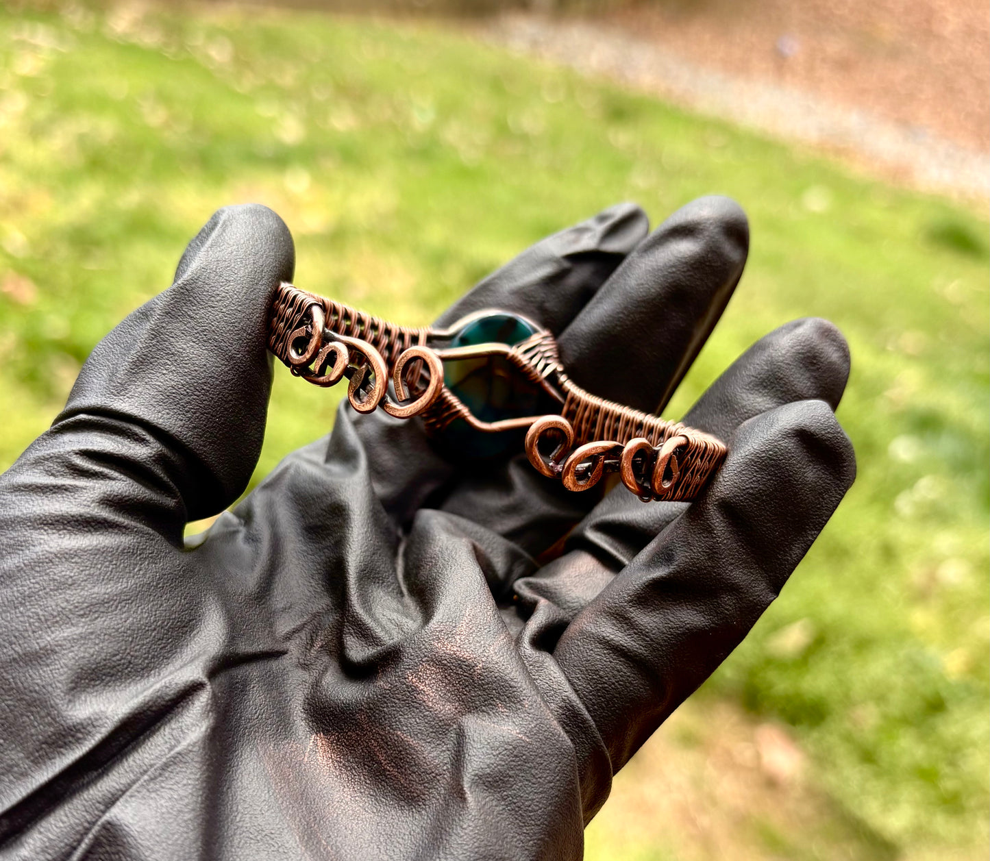 Dragon Vein Agate Cuff