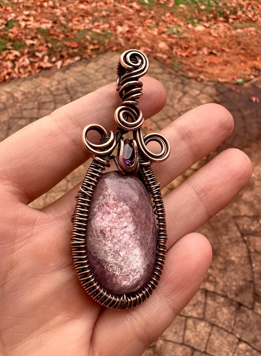 Lepidolite Pendant