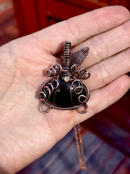 Pumpkin Cauldron Pendant