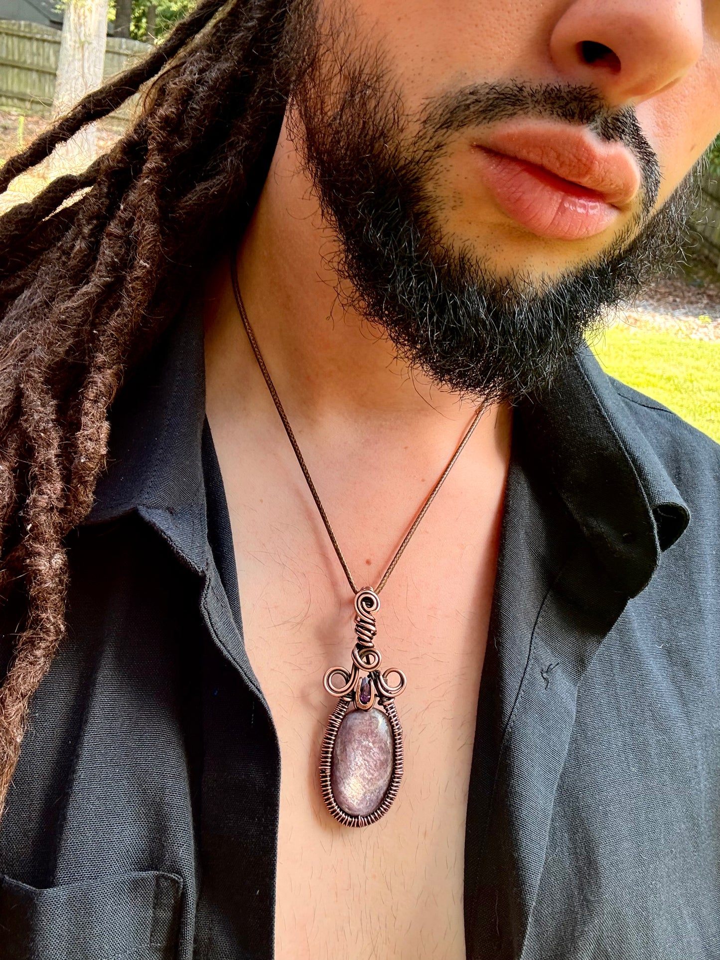 Lepidolite Pendant