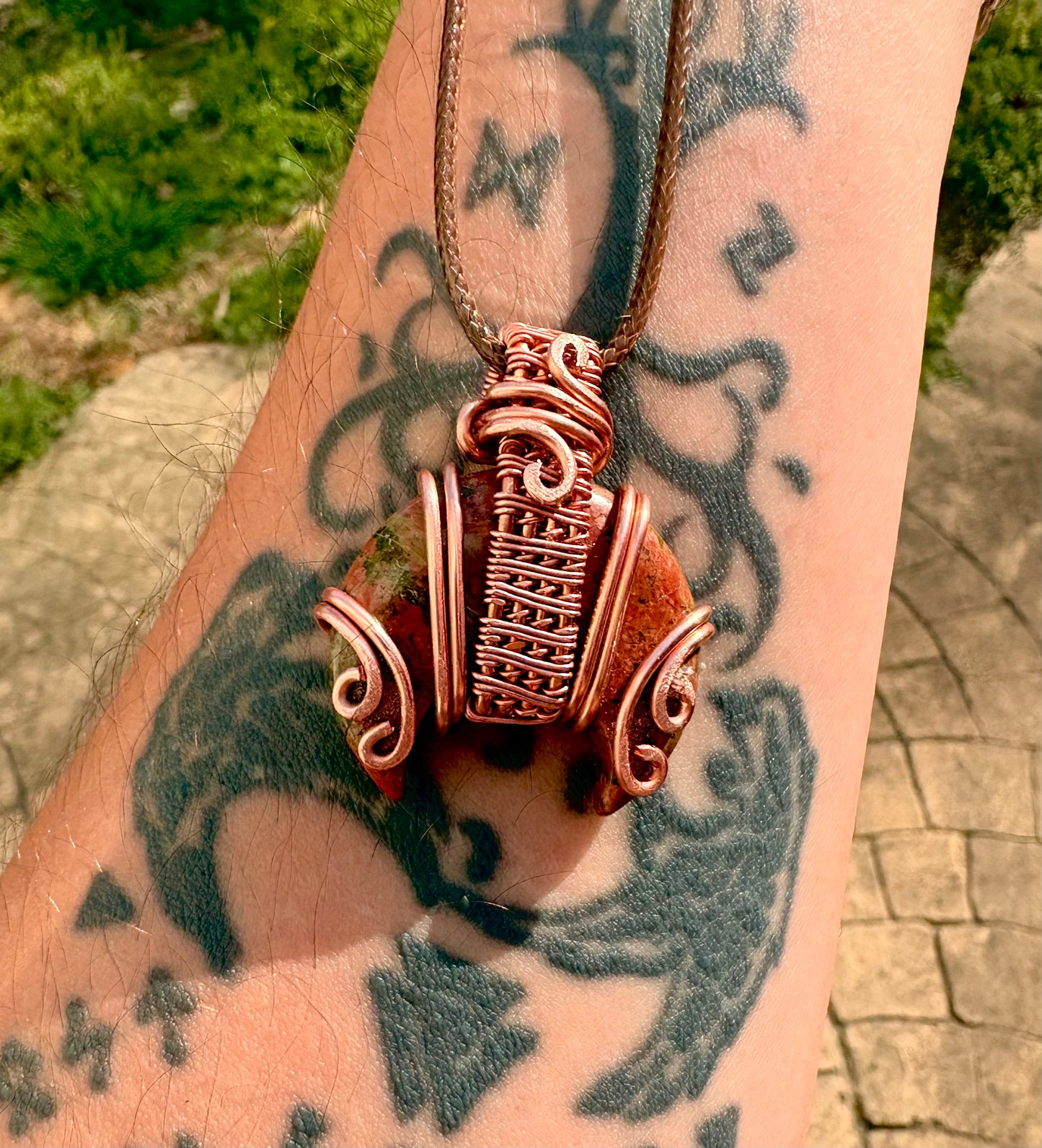 Bloodstone Moon Pendant