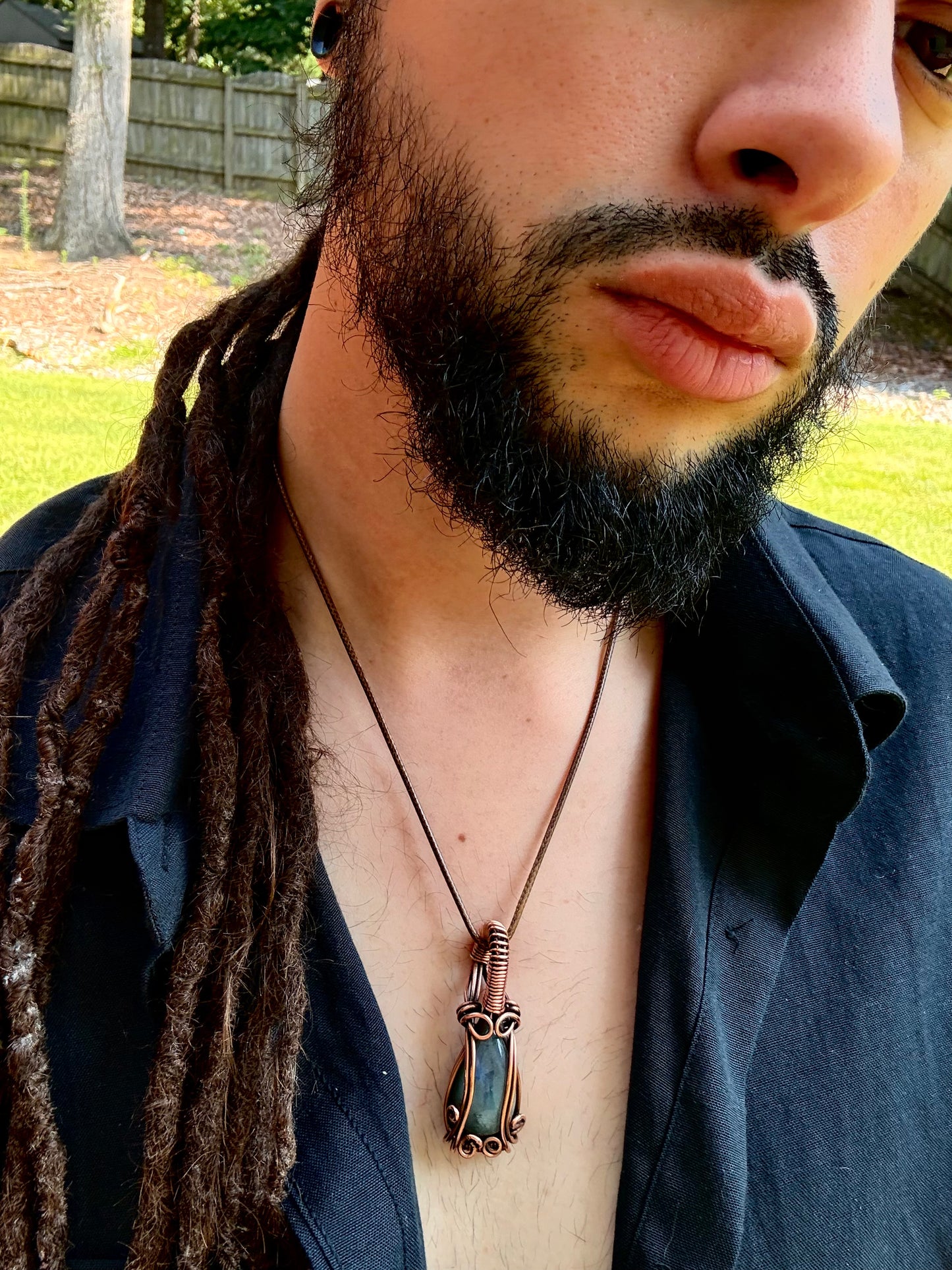 Shiny Blue Pendant