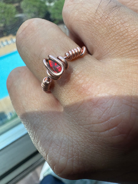 Black opal rings