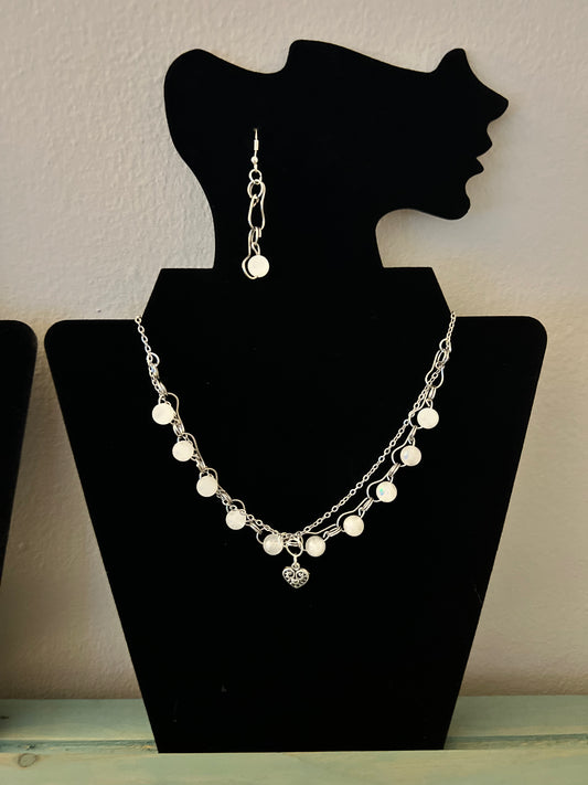Enchantress Moonstone Necklace and Earrings