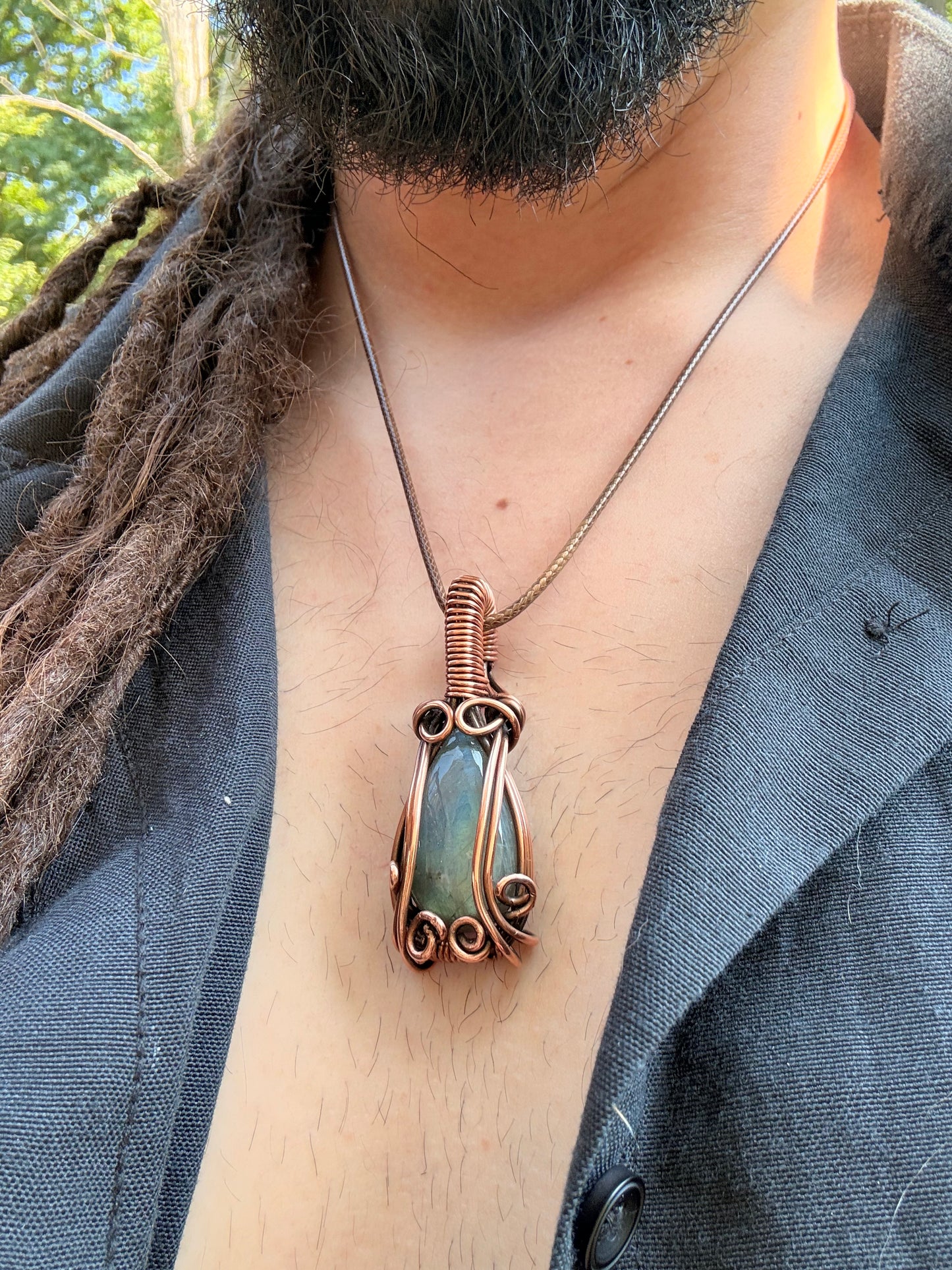 Shiny Blue Pendant